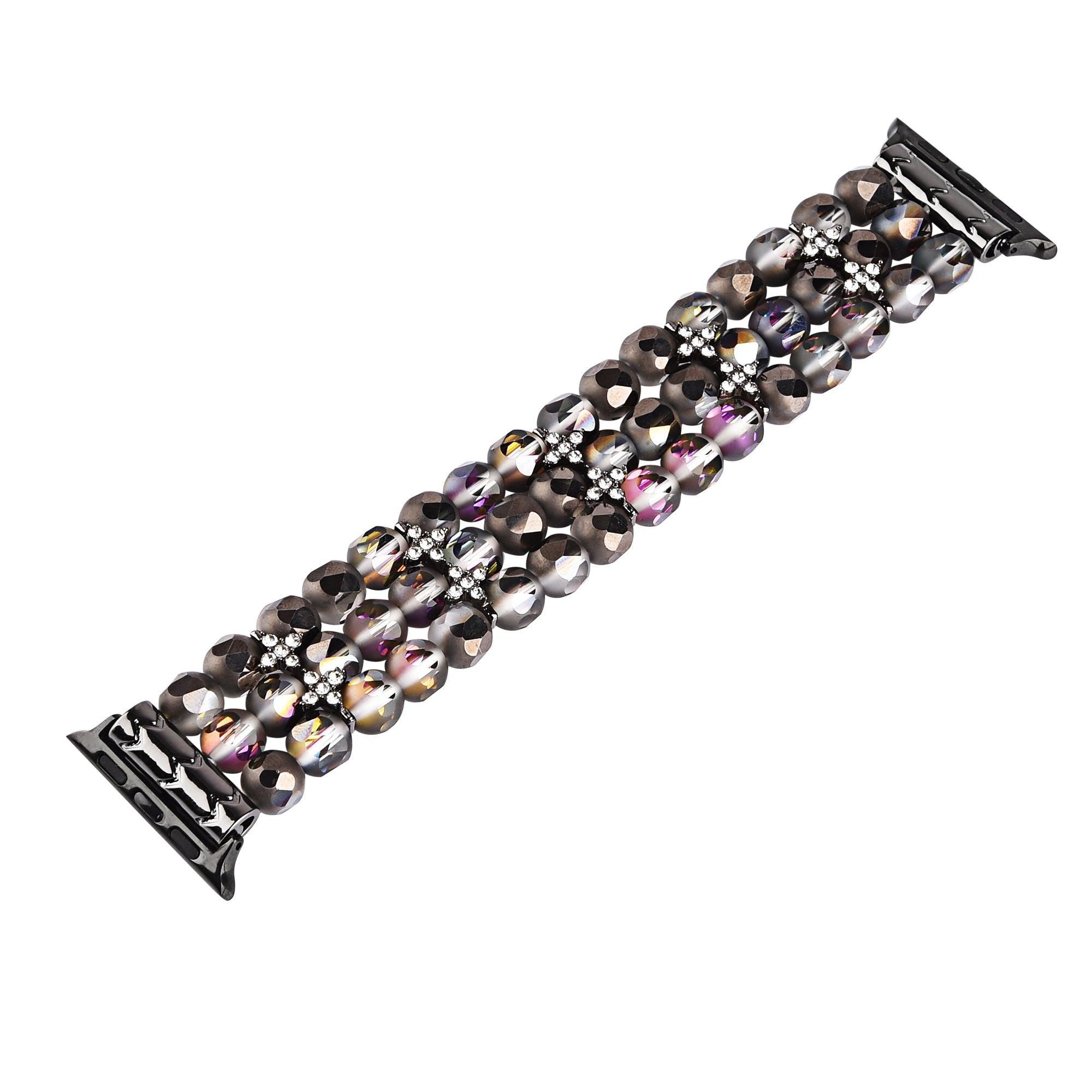 Flower Shape Decor Crystal Beads Bracelet Smart Watch Strap Replacement Wrist Band for Apple Watch Ultra 2 49mm Series 9 45mm SE (2023) 44mm Ultra 49mm Series 8 45mm 7 45mm Series 6 5 4 SE 44mm SE (2022) 44mm Series 3 2 1 42mm Flower Shape Decor Crystal Beads Bracelet Smart Watch Strap Replacement Wrist Band for Apple Watch Ultra 2 49mm Series 9 45mm SE (2023) 44mm Ultra 49mm Series 8 45mm 7 45mm Series 6 5 4 SE 44mm SE (2022) 44mm Series 3 2 1 42mm